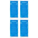 Relaxdays 8x Kühlpads rechteckig blau Weiß,Blau