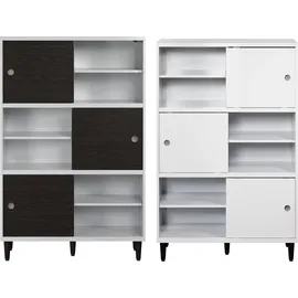 trendteam Evolution Regal 90 x 38 x 140 cm Weiß