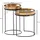 Wohnling Beistelltisch, (DH 38x45 cm) - gold - DH 38x45 cm