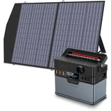 ALLPOWERS S300 Tragbarer Powerstation mit 1x 100W Solarpanel, 288Wh / 78000mAh Mobile Stromversorgung Generatoren 300W Batterie Mobiler Stromspeicher für Garten Party Reise Camping Wohnmobil Notfall