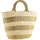 COLLEZIONE ALESSANDRO Strohtasche Aurel mit goldenen Akzenten und XXL-Henkel 42cm x 30cm x 16cm