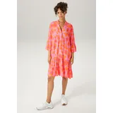 Aniston CASUAL Tunikakleid Mini Geblümt Orange/Pink 40