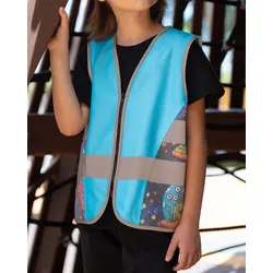 Korntex Kinder Warnweste Action Line Aerospace - blue - XS (5-7 Jahre)