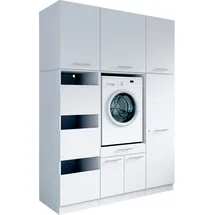 laundreezy Mehrzweckschrank-Set 168 x 238 x 68 cm Weiß