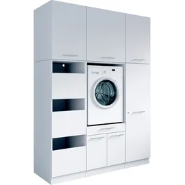 laundreezy Mehrzweckschrank-Set 168 x 238 x 68 cm Weiß