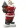 MARELIDA LED Weihnachtsmann mit leuchtendem Tannenbaum 30 cm rot