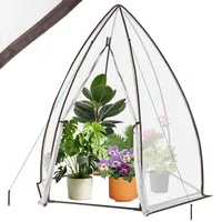 Sekey Foliengewächshaus Weiß 160 x 160 x 180 cm