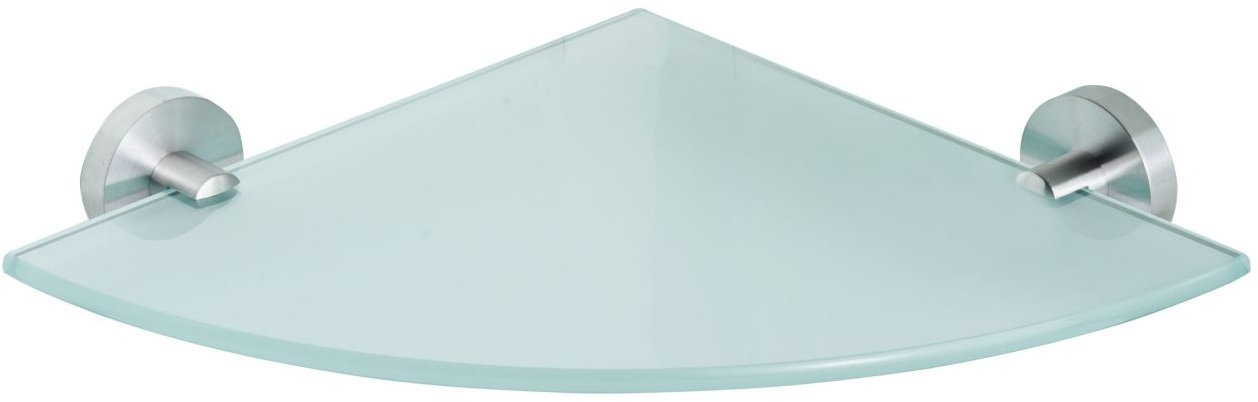 AMARE Luxus Eck-Regal Glasablage Edelstahl, 27,5 x 27,5 x 5,5 cm