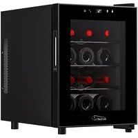 Tronitechnik TroniTechnik® Weinkühlschrank Bordeaux, Getränkekühlschrank, Minibar Weinkühler, 31 Liter, 12 Flaschen