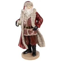 Clayre & Eef Weihnachtsmann 33 cm Rot