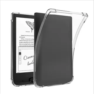 GIOPUEY Hülle für Pocketbook Touch Lux 4/5, Weiche TPU Rückenschale, Dünne Abdeckung, Airbag Schutz, Case Kompatibel mit Pocketbook Touch Lux 4/5-Transparentes