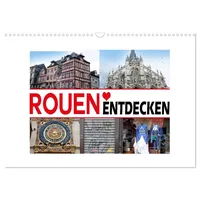 Calvendo Rouen entdecken (Wandkalender 2026 DIN A3 quer), CALVENDO