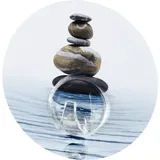 Wenko Static-Loc® Wandhaken UNO Meditation - Befestigen ohne Bohren, Kunststoff (PET), 8.5 x 2 x 8.5 cm, Mehrfarbig
