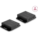 DeLock HDMI Extender Set über Cat.6 Kabel 4K 30 Hz, Switch, Schwarz