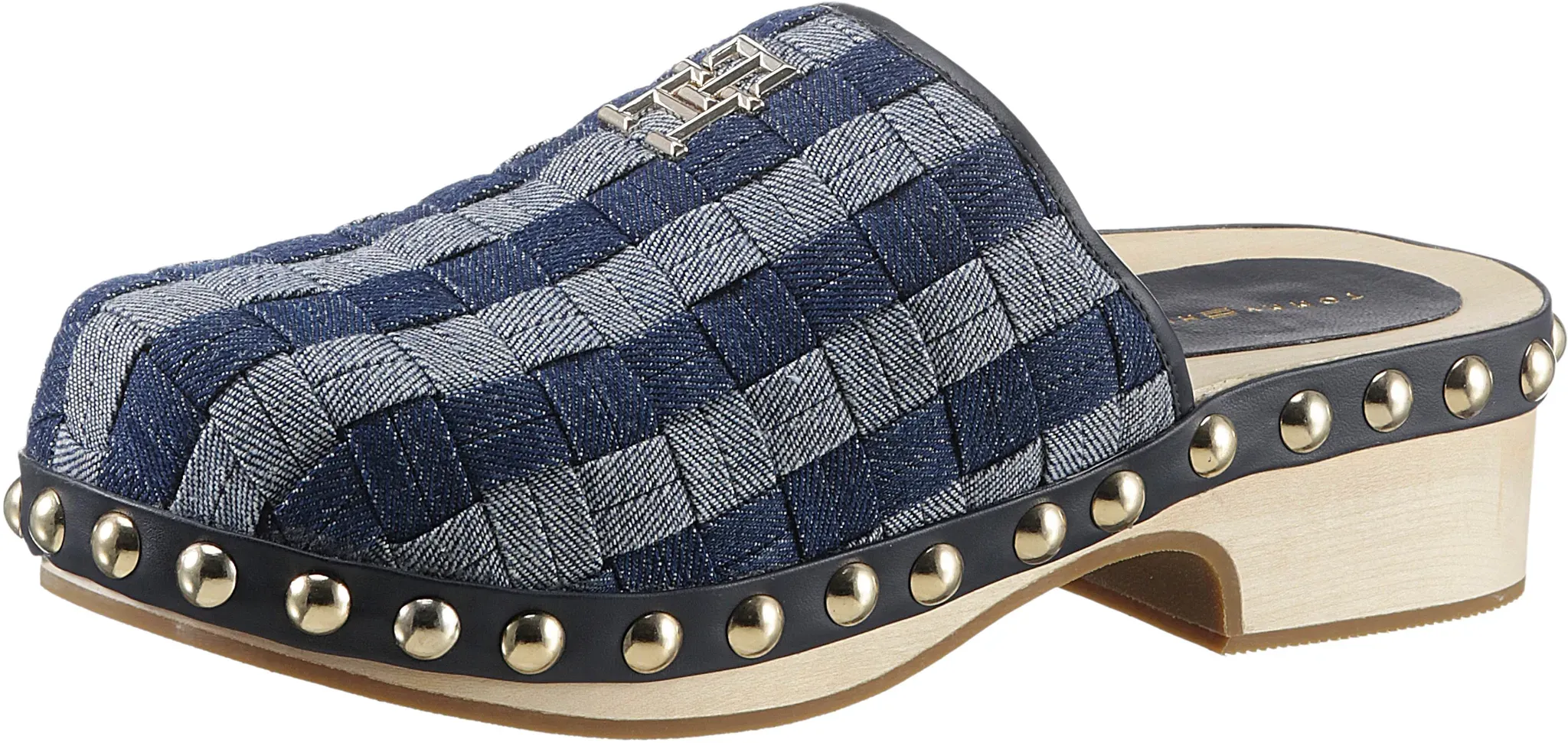 Tommy Hilfiger Clog »TH DENIM CONTRAST CLOG«, im trendigen Retro-Look TOMMY HILFIGER jeansblau 36