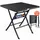 CASARIA Klapptisch 65 x 65 x 73 cm Schwarz