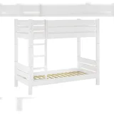 Erst-Holz Etagenbett 80 x 200 cm Kiefer massiv weiß