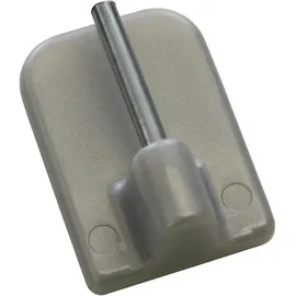 GARDINIA Klebehaken für Vitragestangen Ø 11 mm Silber 4-er Pack