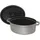 Staub Cocotte 29 cm oval graphitgrau