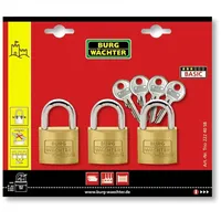 Burg Wächter Vorhangschloss-Set Trio 222 40 SB