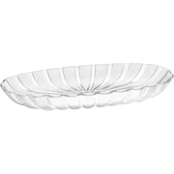 Dolcevita Serviertablett oval perlmuttfarben recycelt