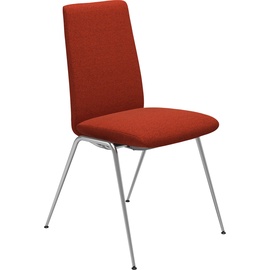 Stressless Polsterstuhl "Laurel" 57x92x59 cm Material, Stahl, rot (rust q2 faron, chrom glänzend) 4-Fuß-Stuhl Esszimmerstuhl Polsterstuhl Küchenstühle (33591933-0)