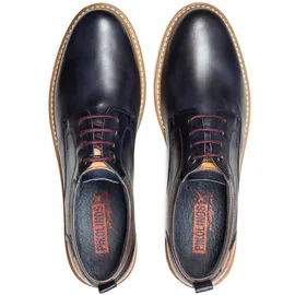 PIKOLINOS Herren Schnürschuh Leder Halbschuh sportlich elegant Berna M8J-4183, Größe:41 EU, Farbe:Blau - Blau - 41