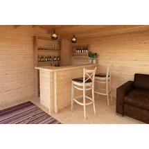 Nordic Holz Bartisch 200 x 103 x 75 cm Beige