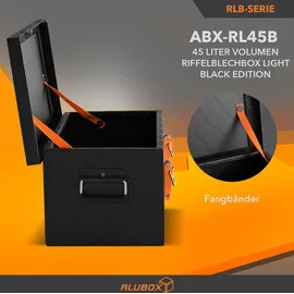 AluBox Werkzeugkiste 45 Liter Schwarz