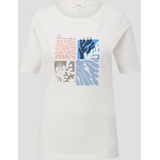 s.Oliver T-Shirt mit Frontprint, Damen, creme, 46