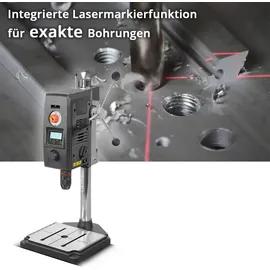 STAHLWERK Tischbohrmaschine 800 W 2.500 U/min Standbohrmaschine mit Laser