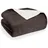 Blumtal Premium Sherpa Kuscheldecke 130 x 150 cm Dunkelbraun