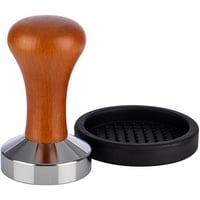 Buddy's Tamper mit Silikonmatte 53 mm Holz