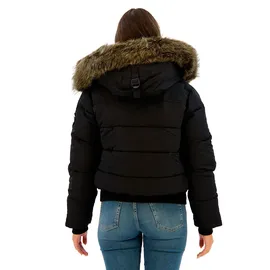 Superdry Everest Hooded Bomberjacke - Black M