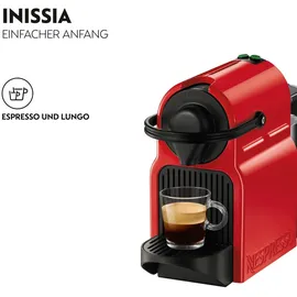 Krups Nespresso Inissia XN 1005 rot inkl. Kapseln