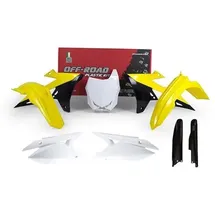 RACETECH 6-teiliges Kunststoff-Set (mit Schutzblechen) Suzuki RM-Z 250/450 19-22 Originalfarbe