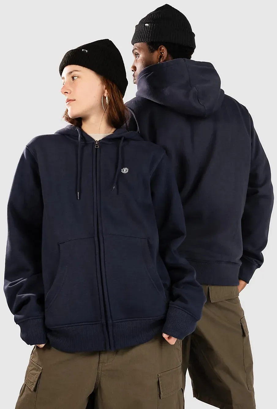 Element Icon Embroidery Sweatjacke eclipse navy Gr. M