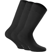 Rohner Socks Socken cotton II 3 Paare Schwarz 39-42