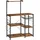 VASAGLE Küchenorganizer 90 x 40 x 134 cm Braun, Schwarz