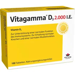 Vitagamma D3 2.000 I.e.vitamin D3 Nem 100 ST