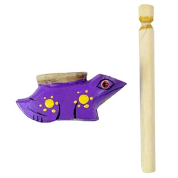Guru-Shop Spielzeug-Musikinstrument Musikinstrument aus Holz, Musik Percussion.. bunt 10 cm x 4 cm x 4 cm