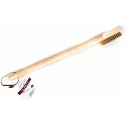 SANTOS Holz Grillbürste Messing 45 cm