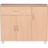 FineBuy Sideboard 75 cm x 90 cm x 30 cm buche