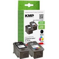 KMP Druckerpatrone ersetzt Canon PG-560 XL, CL-561 XL Kompatibel Kombi-Pack Schwarz, Cyan, Magenta,