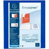 EXACOMPTA 10x Ringbuch Kreacover 25 mm-Ring-ø Blau Exacompta 27.7x32 cm