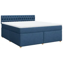 vidaXL Boxspringbett 180 x 200 cm Blau