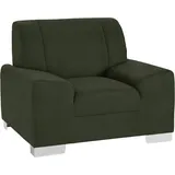 DOMO collection Sessel »Anzio« wahlweise mit Federkern, grün