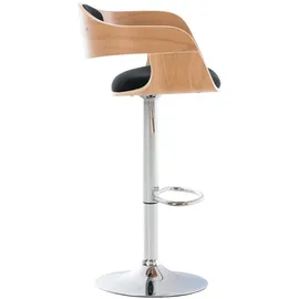 CLP 2er Set Barhocker Kingston Stoff natura/schwarz