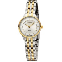 Regent Metallband Damen Uhr GM-2127 Armbanduhr Quarz bicolor Metallarmband D2URGM2127