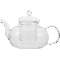 Cabilock 600 Ml Glas-Teekessel Mit Deckel Verdickte Teekanne Lose Teekanne Kleine Teekanne Büro-Teekocher Transparent